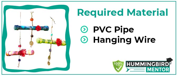 PVC Pipe homemade hummingbird feeder